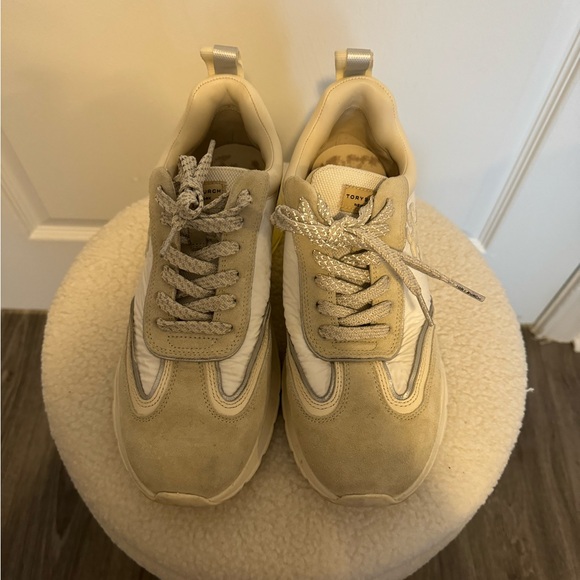 Tory Burch Good luck trainer sneakers size 10 - Picture 2 of 5